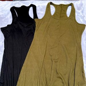 Racerback Ribbed Rompers NEW